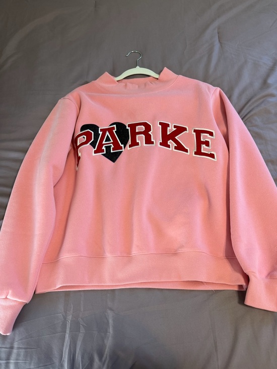 Parke Sweaters - Parke Denim Heart Mockneck in Blush